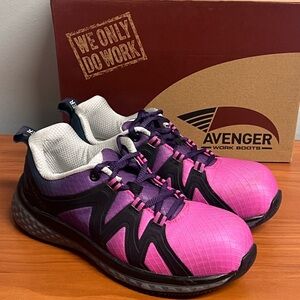 Women’s Avenger Work Boots North Haven Pink/Purple Size 6.5